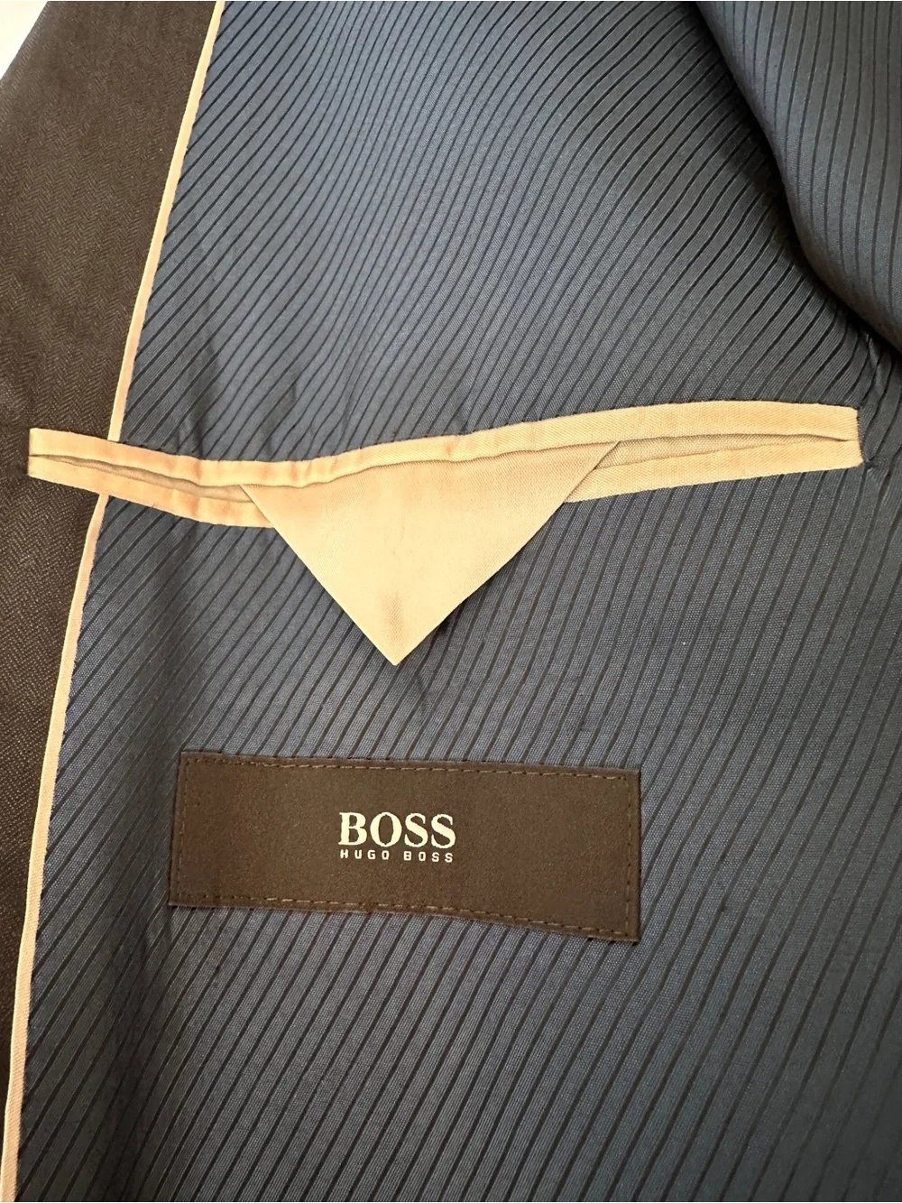 Hugo Boss classic navy blue blazer The James Sharp2 Super 100 wool